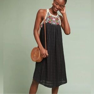 Anthropologie Akemi + Kin Mosley Embroidered Dress